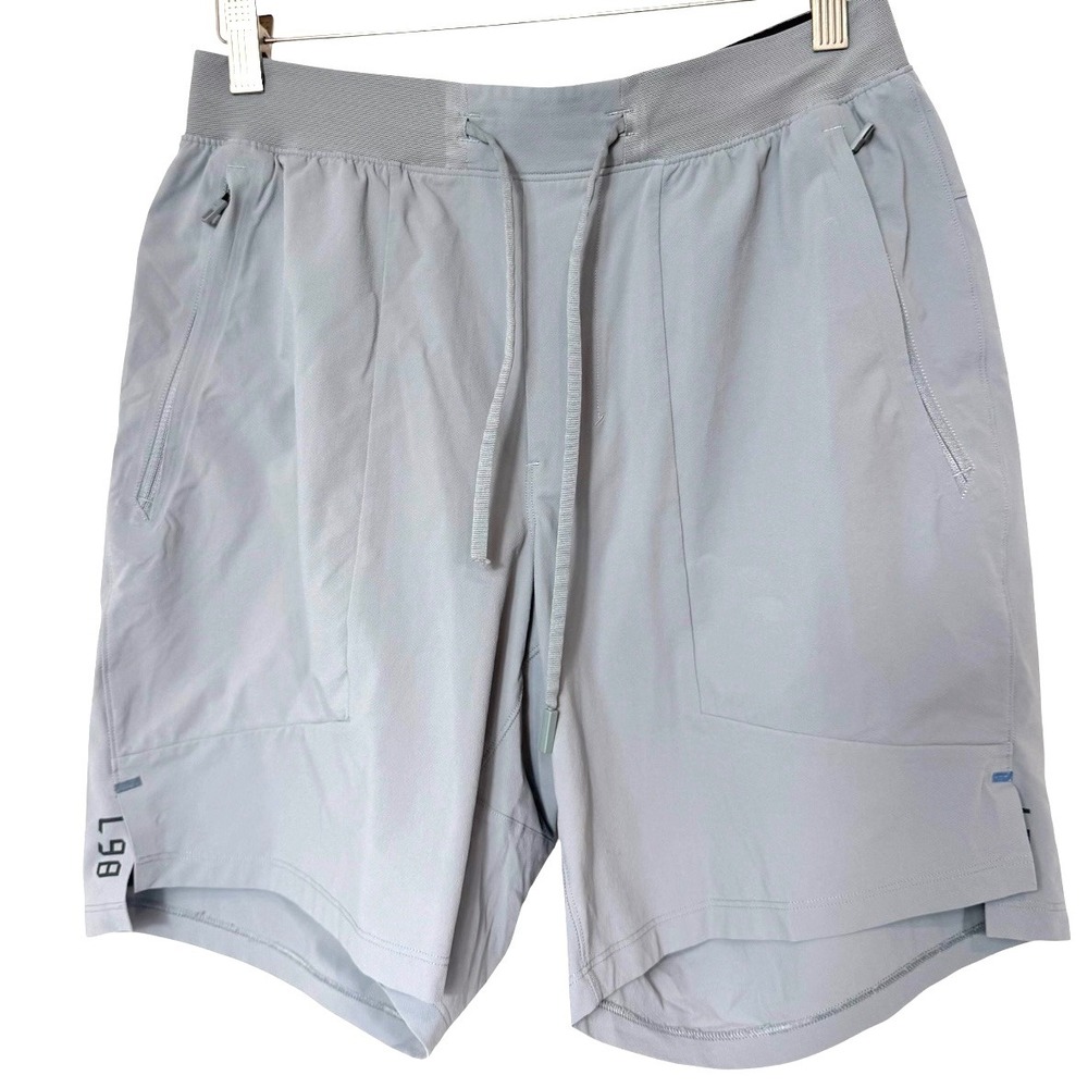 Lululemon License to Train Shorts Mens Medium Grey 7 Inch Inseam LM7APYS